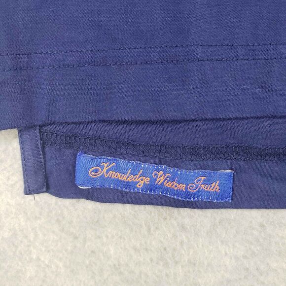 Robert Graham Archie Polo Shirt The Player Mens Medium Blue Embroidered Skull - Picture 5 of 5